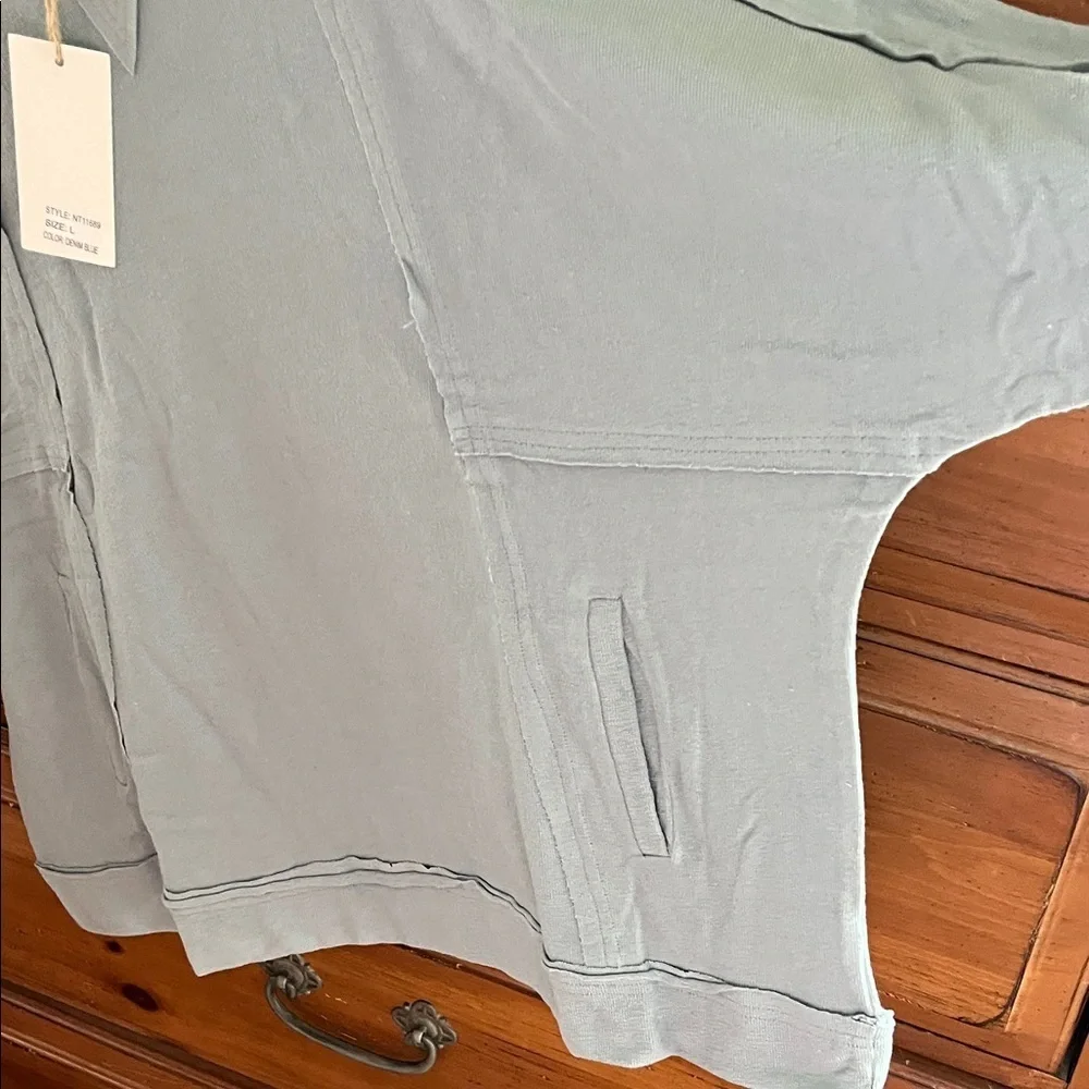 Very J Light Blue Hoodie NWT